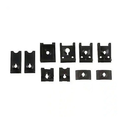Clip Nut Assortment, Universal U Nuts, J Nuts and Flat Nuts