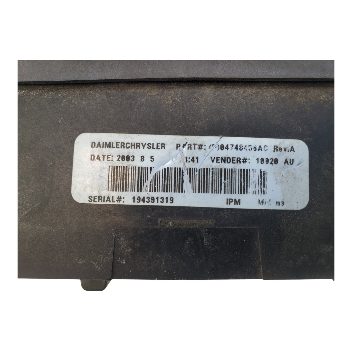 03-05 Chrysler Town&Country Fuse & Relay Box Control Module 04748456AC USED OEM