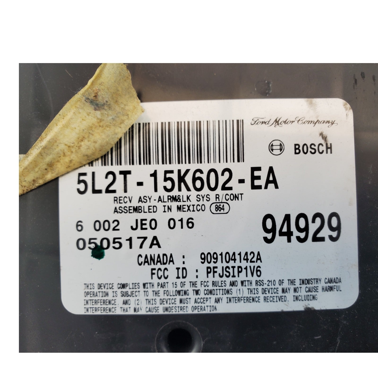 ✅ 05 FORD EXPLORER Anti Theft Keyless Entry Module 5L2T-15K602-EA OEM
