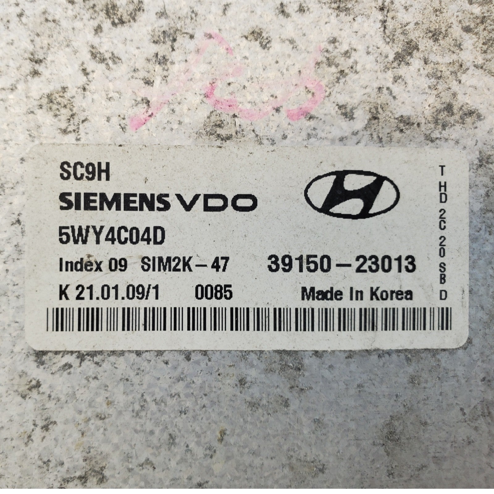 ENGINE COMPUTER HYUNDAI ELANTRA 2007 2008 2009 2010 39150-23013 2.0L PCM ECM OEM