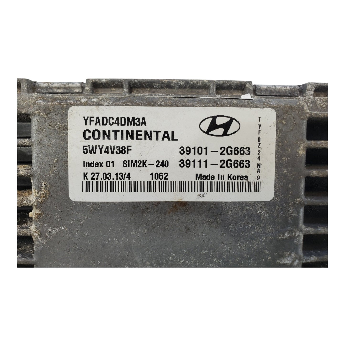 2013 Fits Hyundai Sonata Engine Computer Ecm Ecu 39101-2G663 OEM