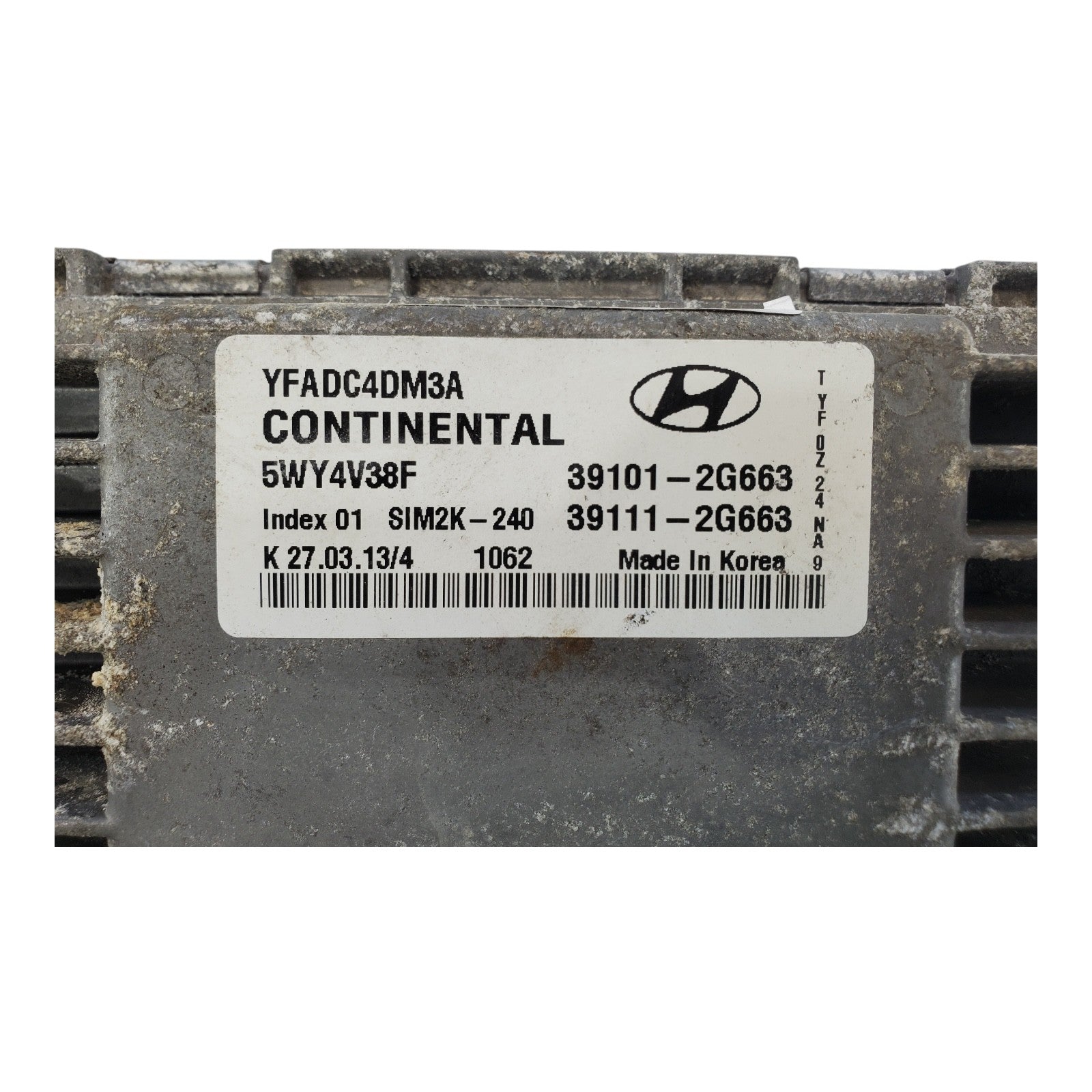 2013 Fits Hyundai Sonata Engine Computer Ecm Ecu 39101-2G663 OEM