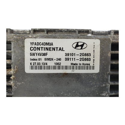 2013 Fits Hyundai Sonata Engine Computer Ecm Ecu 39101-2G663 OEM