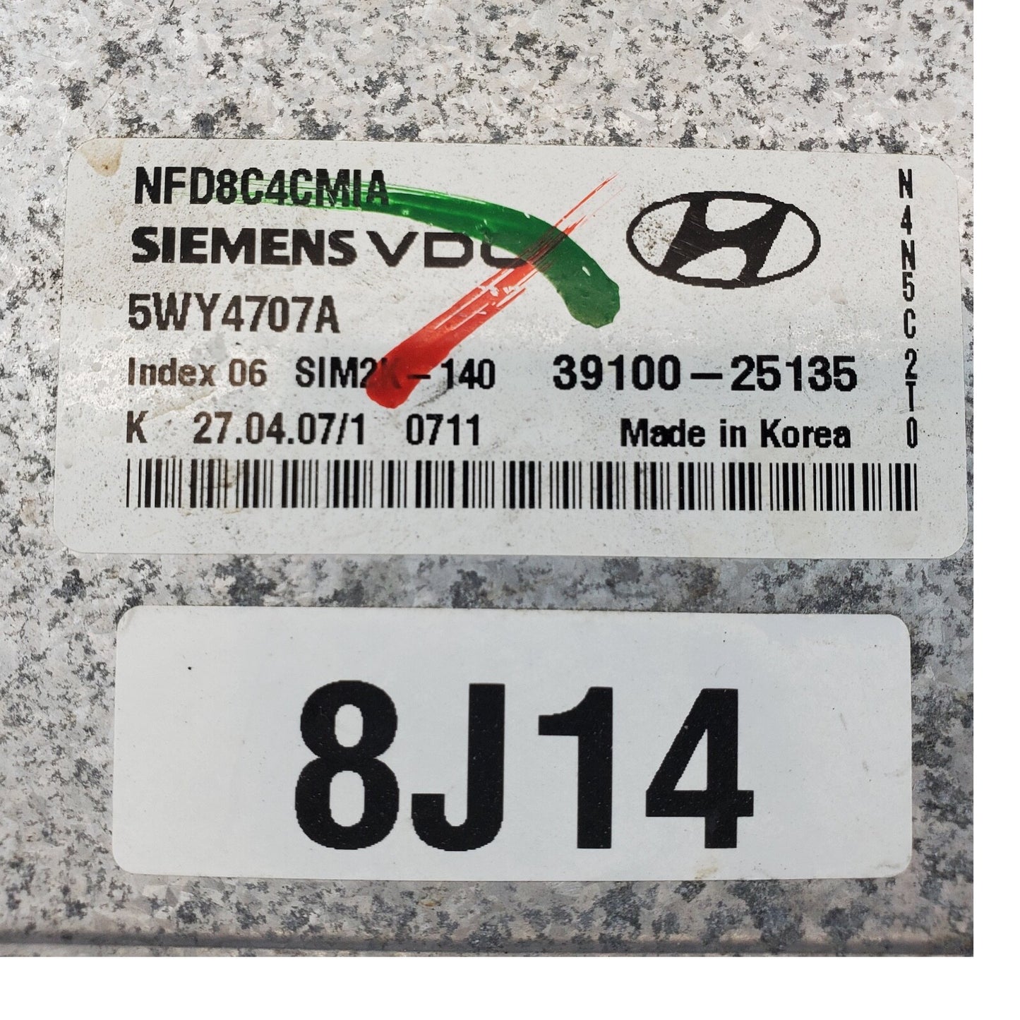 ✅ 06-08 Hyundai Sonata 2.4L Engine Control Module ECM Computer 39100-25135