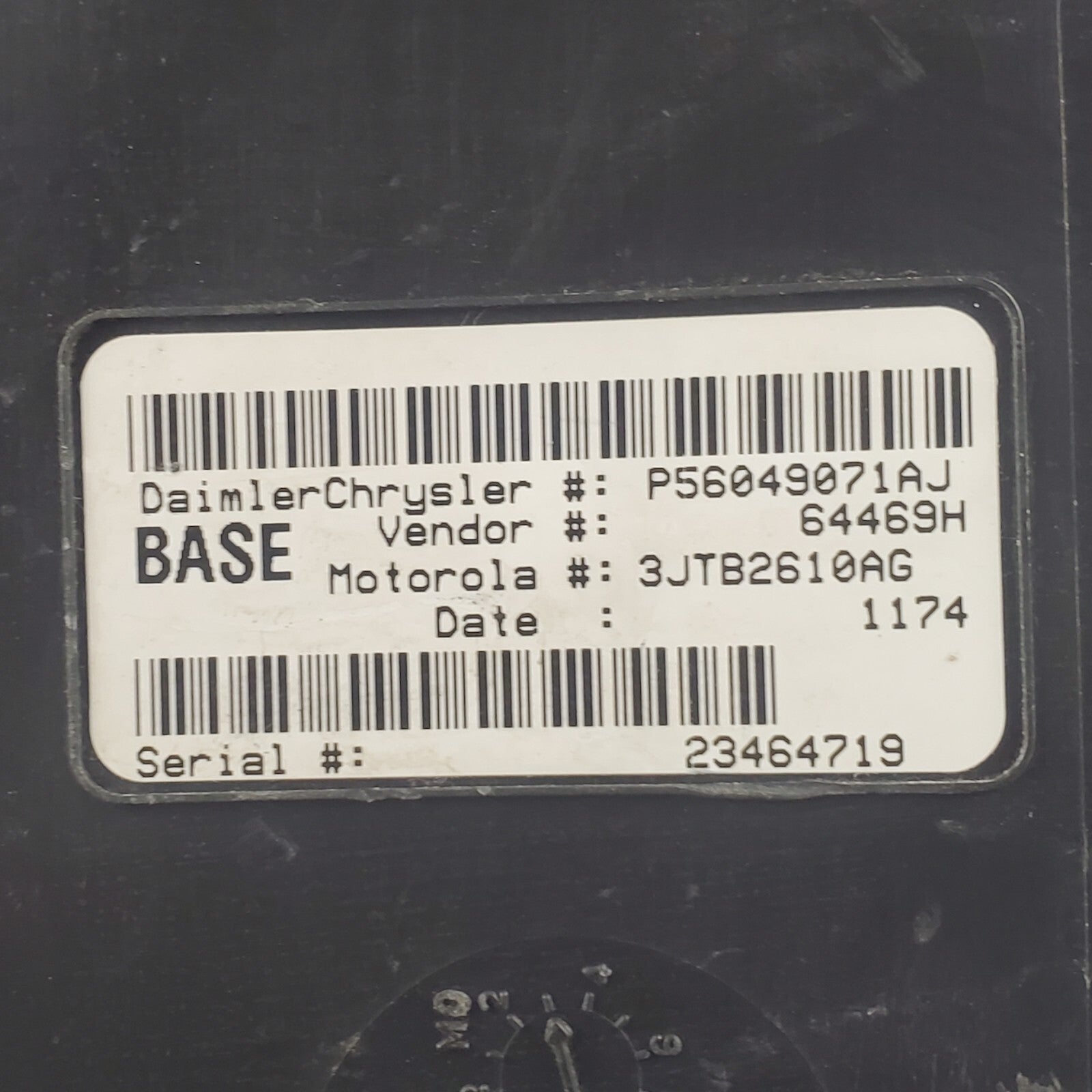 03 Dodge Durango 4X4 AT Body Control Module BCM CTM P56049071AJ OEM