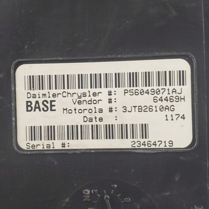 03 Dodge Durango 4X4 AT Body Control Module BCM CTM P56049071AJ OEM