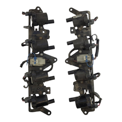 Coil/Ignitor Round Shaped Fits 07-18 SIERRA 2500 PICKUP SET OF 8 W/BRACKETS