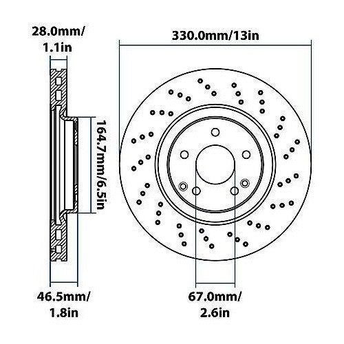 2003-2011 Mercedes-Benz Front Disc Brake Rotor