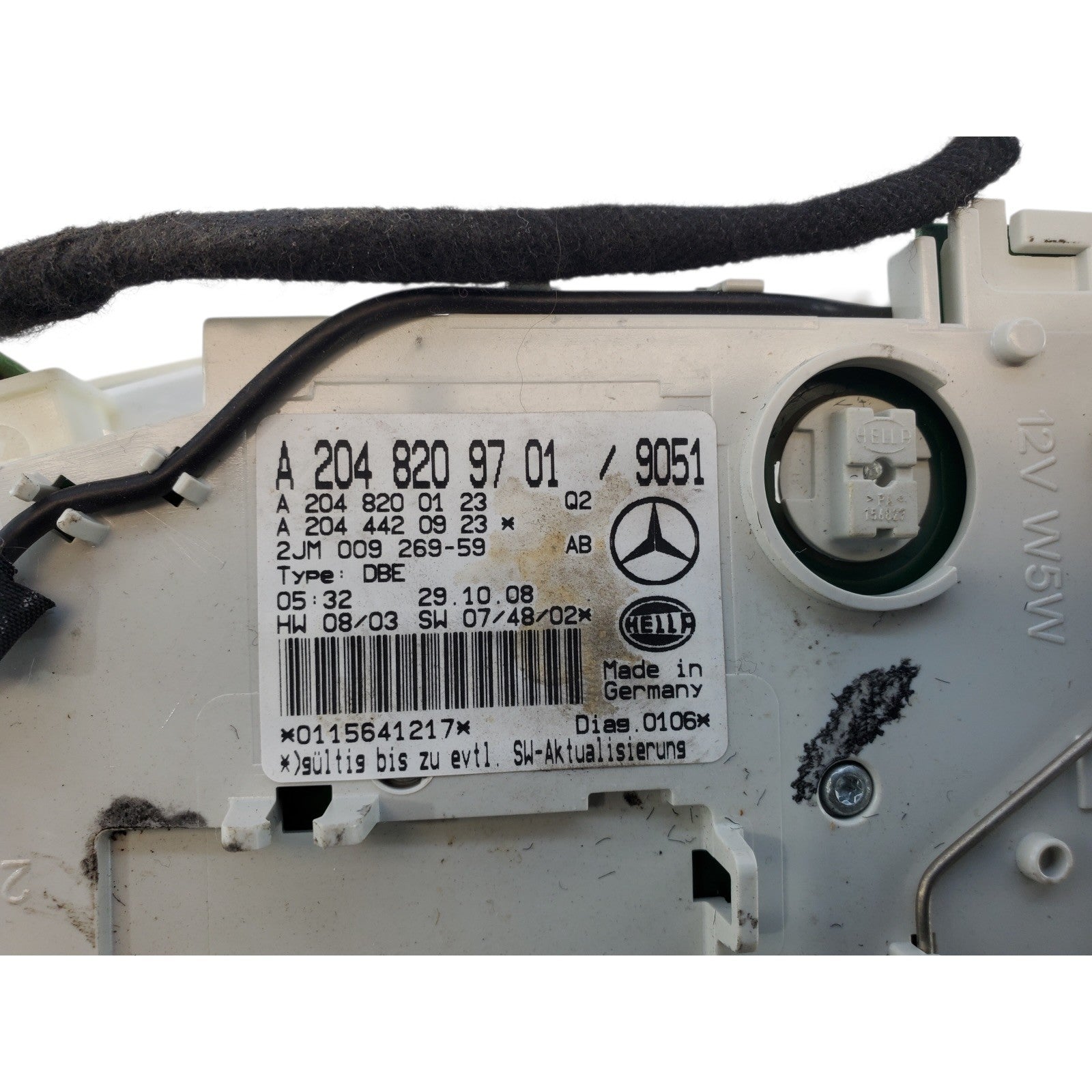 08-11 Mercedes W204 C350 Overhead Dome Light Lamp 2048209701 OEM