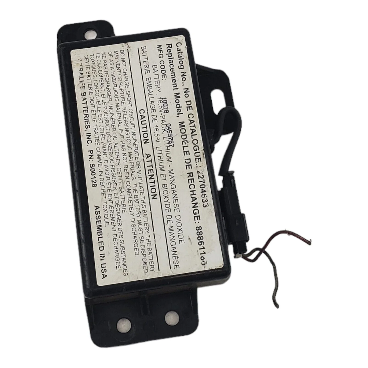 10-15 CHEVROLET CAMARO BACKUP CONTROL BATTERY MODULE OEM 22704633
