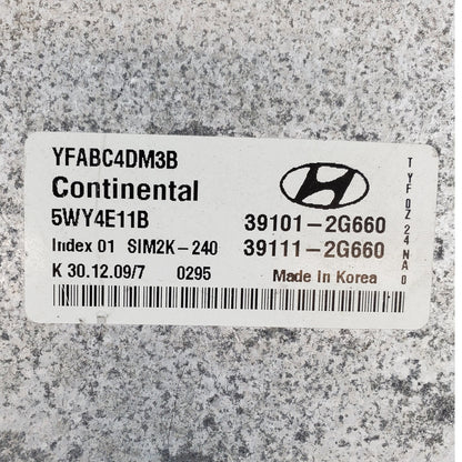✅11-14 HYUNDAI SONATA 2.4L AUTO ELECTRONIC CONTROL MODULE ECM 39111-2G660