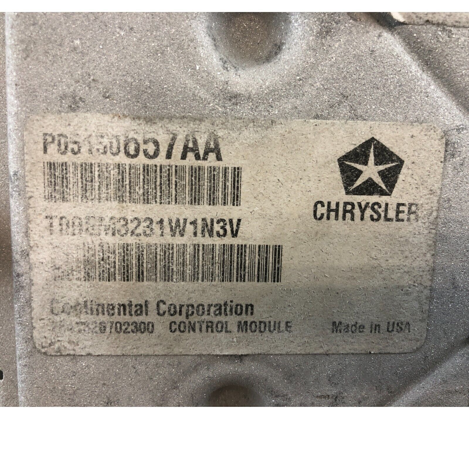 2012 CARAVAN/TOWN&COUNTRY Engine Control Module ECM Computer 68070460AD
