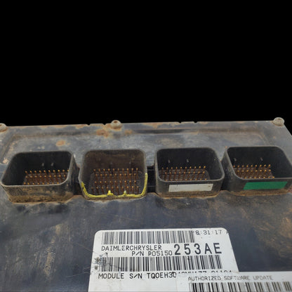 09 10 Chrysler Town & Country P05150253AE Engine Control Module Unit Ecm I49 003