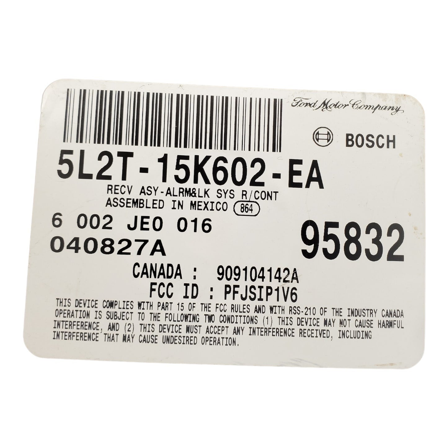 ✅ 05 FORD EXPLORER Anti Theft Keyless Entry Module 5L2T-15K602-EA OEM