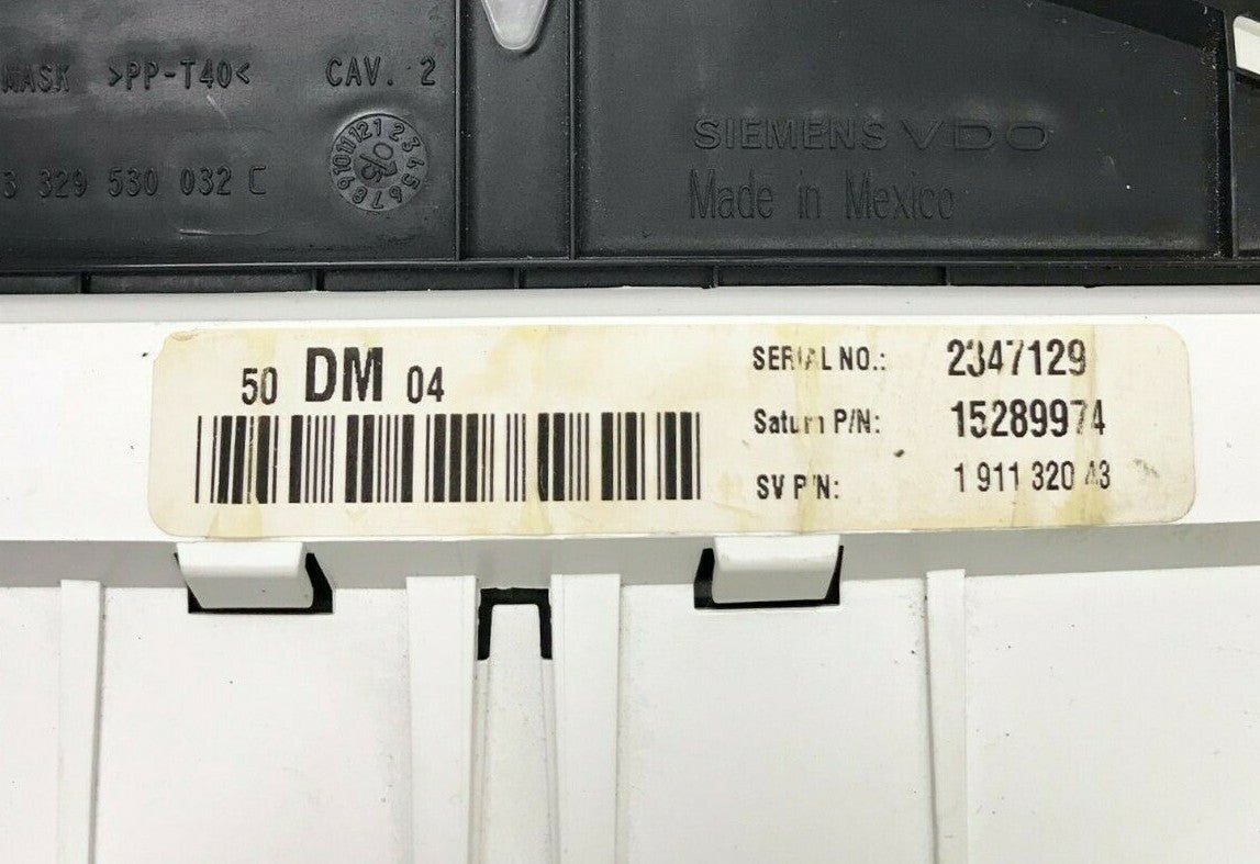 ✅ 05-06 Chevrolet Equinox Speedometer Instrument Gauge Cluster MPH 15289974