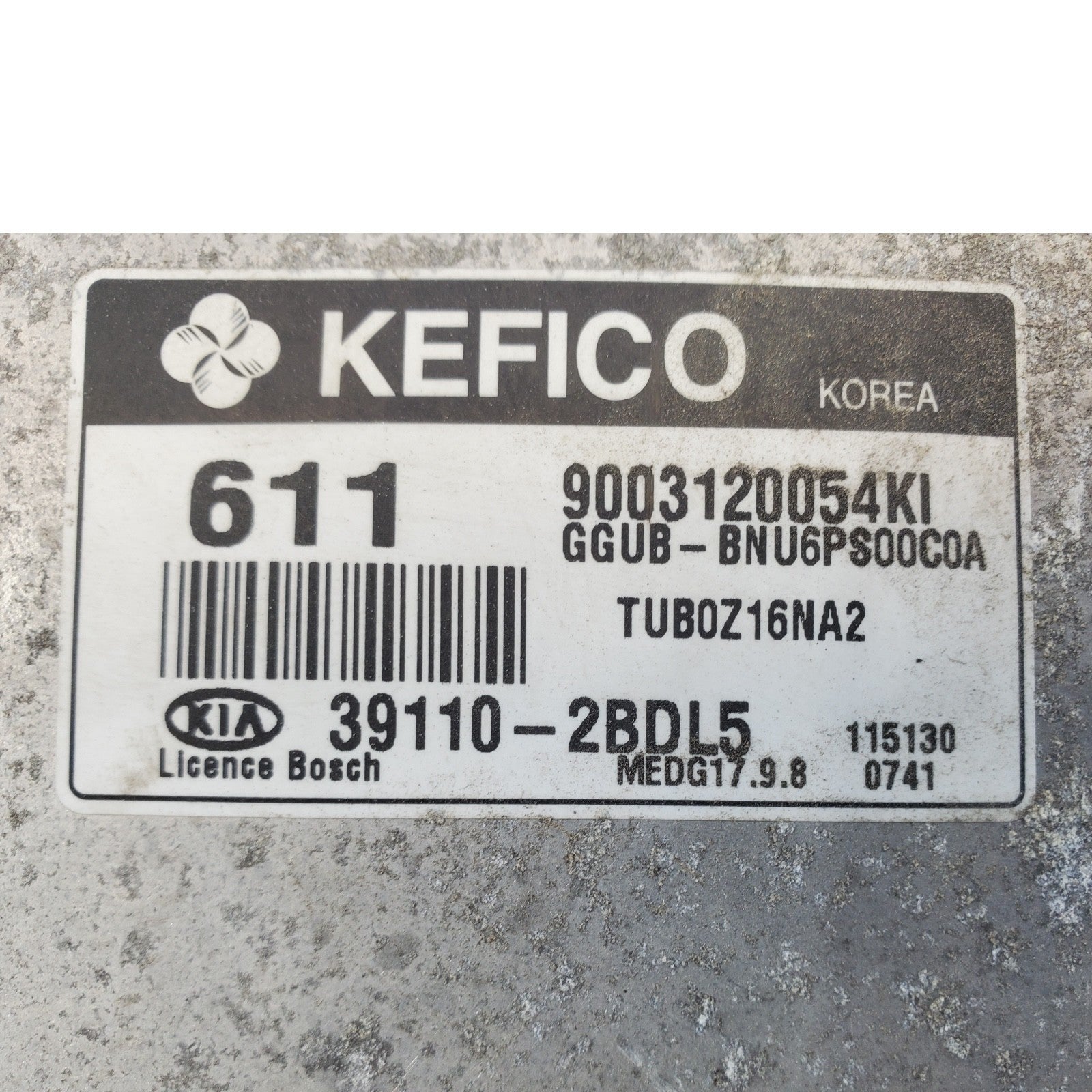 ENGINE COMPUTER KIA RIO 2012 2013 39110-2BDL5 AT PCM ECM ECU OEM