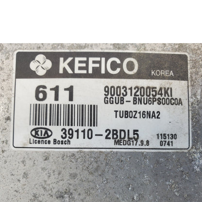 ENGINE COMPUTER KIA RIO 2012 2013 39110-2BDL5 AT PCM ECM ECU OEM