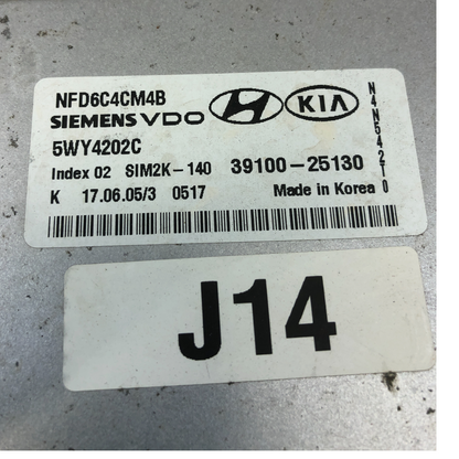 ✅ 06-08 Hyundai Sonata 2.4L Engine Control Module ECM Computer 39100-25130