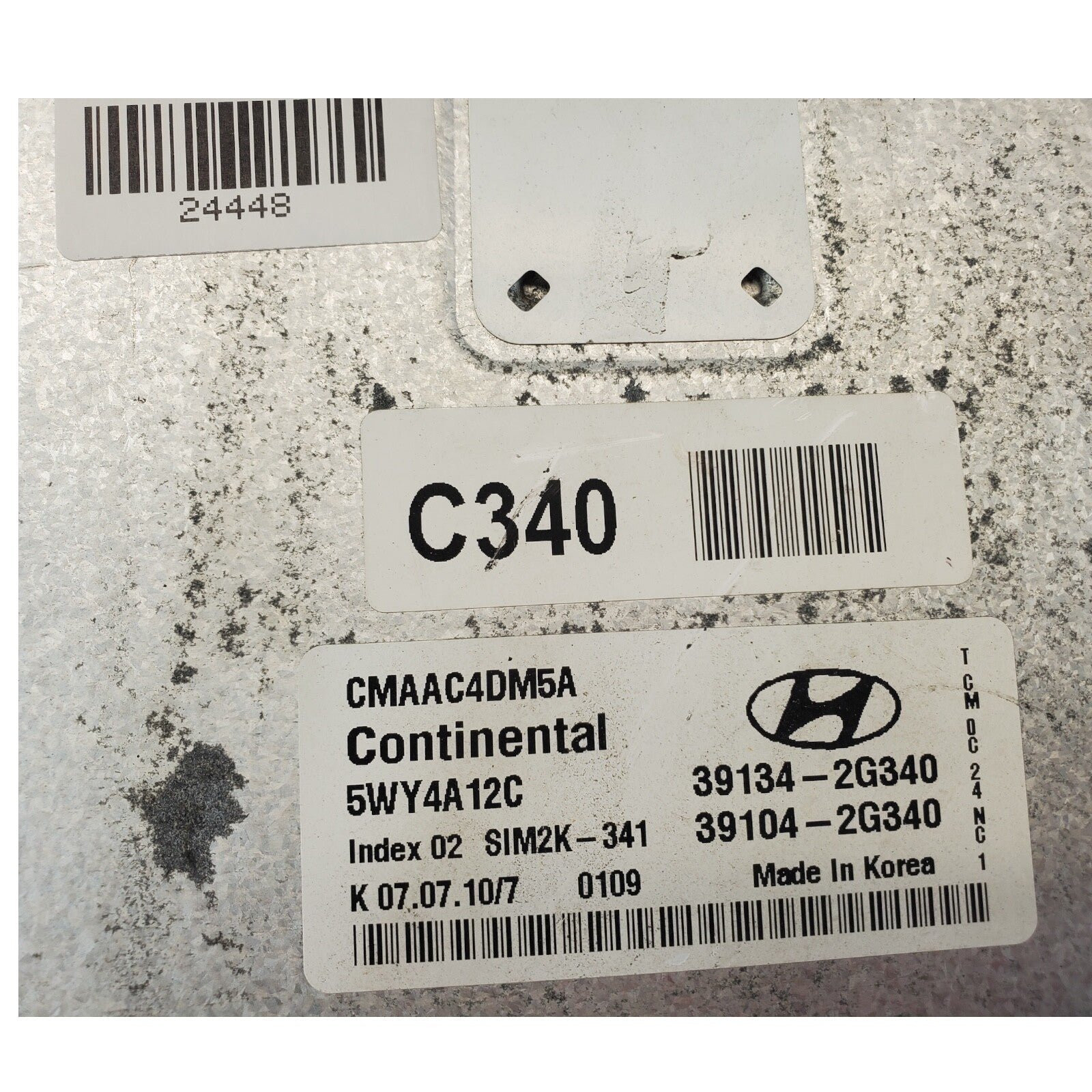 10-12 HYUNDAI SANTAFE ELECTRONIC CONTROL MODULE ECU ECM OEM 39104-2G340