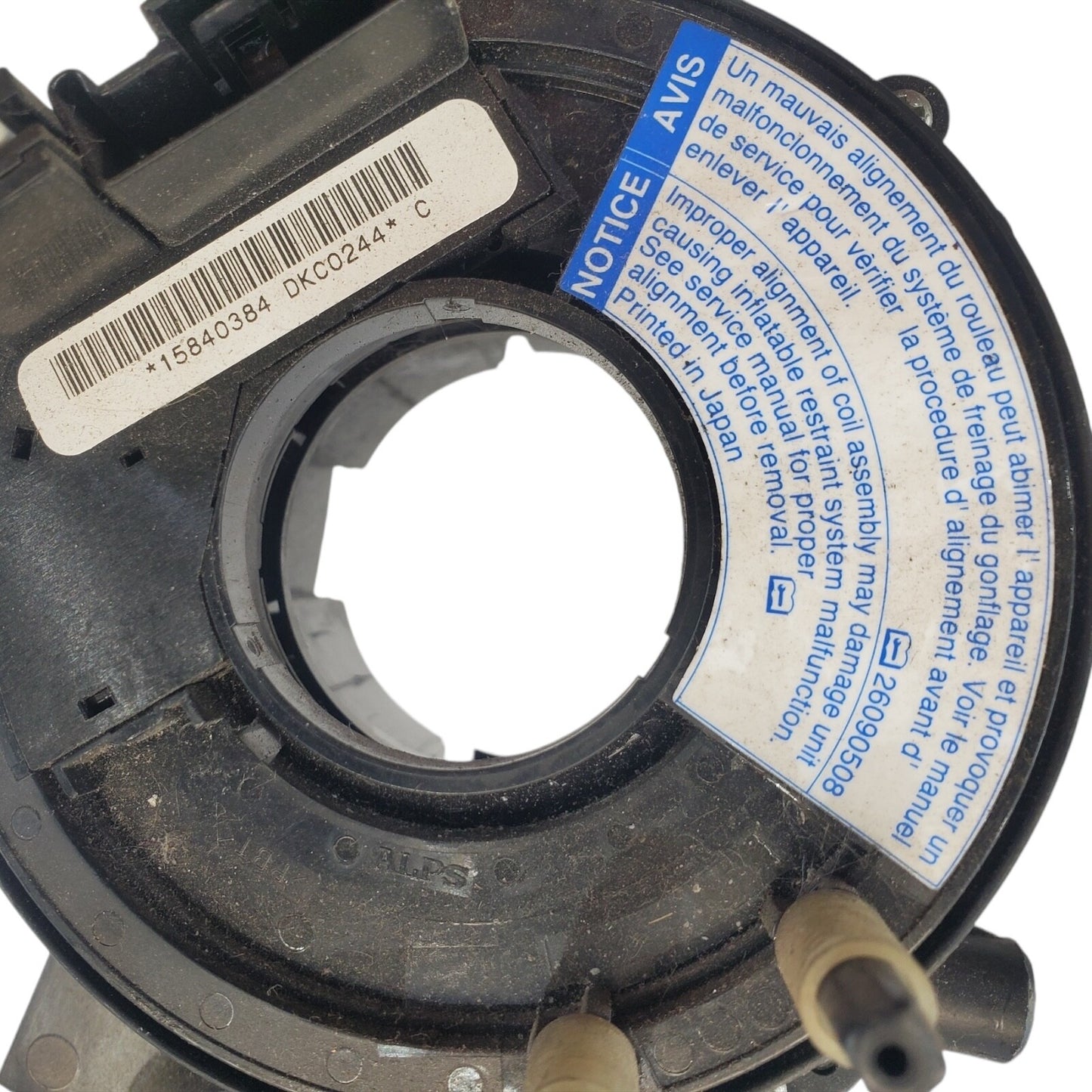 05 -10  Chevy  steering wheel clock spring 15840384