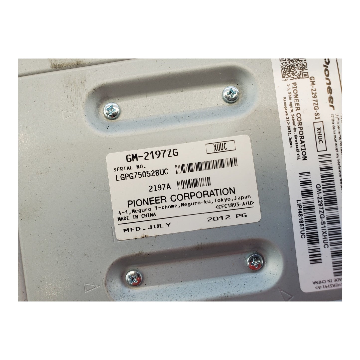 OEM Radio For Equinox Amplifier 20872156