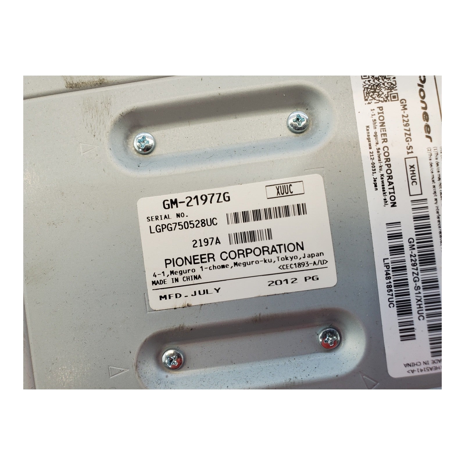 OEM Radio For Equinox Amplifier 20872156