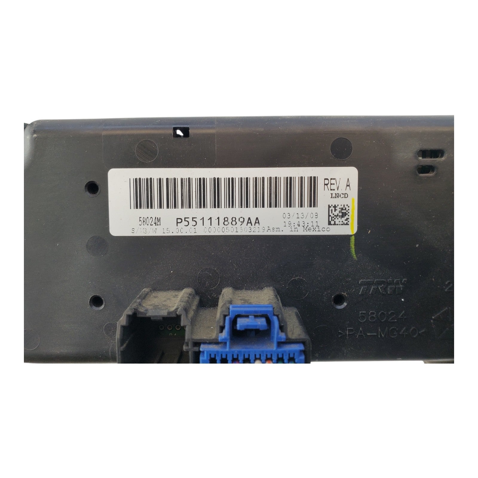 08-09 Dodge Avenger Sebring Manual Heater AC Temperature Control OEM P55111889AA