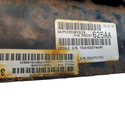 P05187625AA DODGE GRAND CARVAN 2007 Engine Control Unit ECU Module 9H4 782 B6