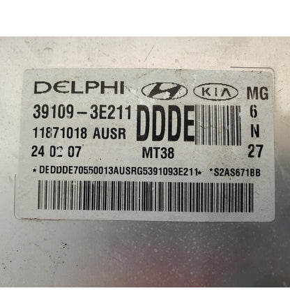 ENGINE COMPUTER KIA OPTIMA 2006 2007 2008 39109-3E211 2.7L PCM ECM ECU OEM