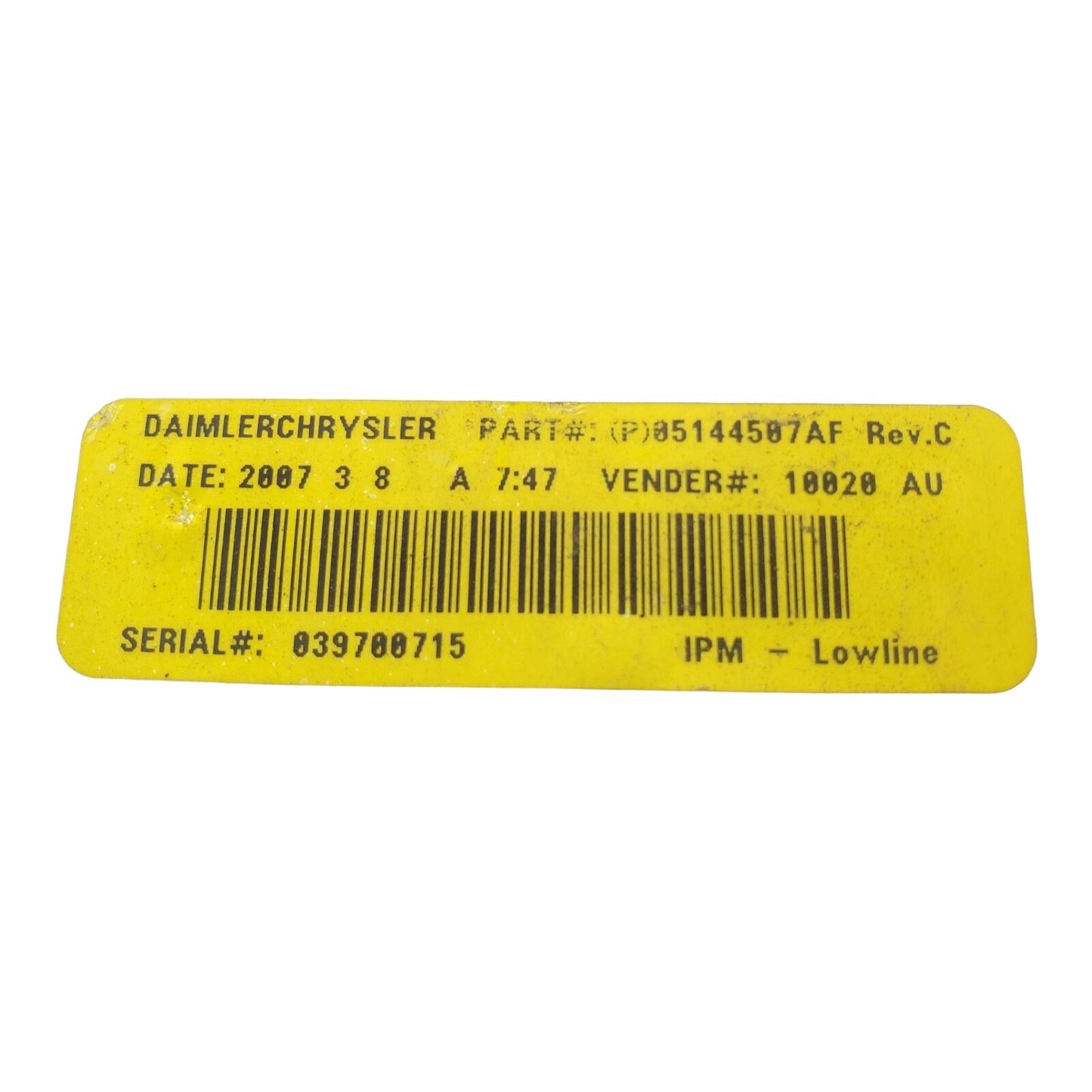 05144507AC 05144579AC Dodge Caravan 2006-2007 Multi-Function Relay Module