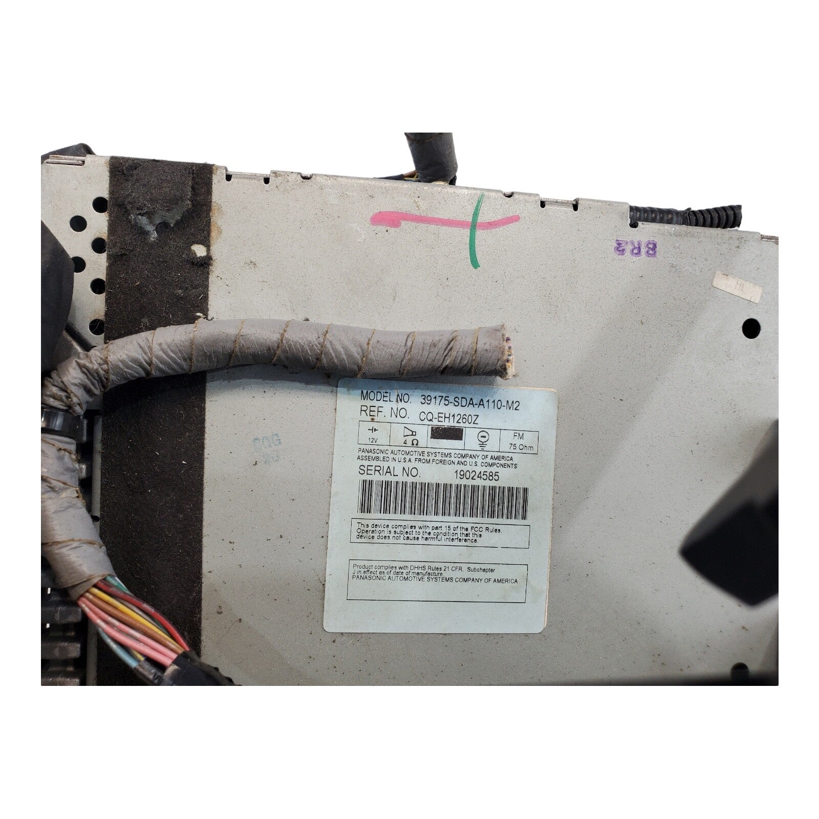 03-07 Honda Accord AM FM Radio CD Player Climate Control # 39050SDAA502