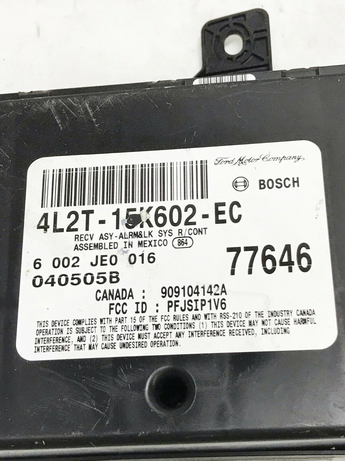04 Ford Explorer KEYLESS ENTRY MODULE 4L2T-15K602-EC