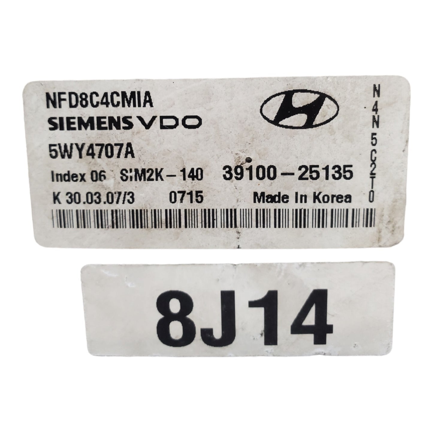 ✅06 07 08 Sonata 39100-25135 Computer Brain Engine Control ECU ECM EBX Module