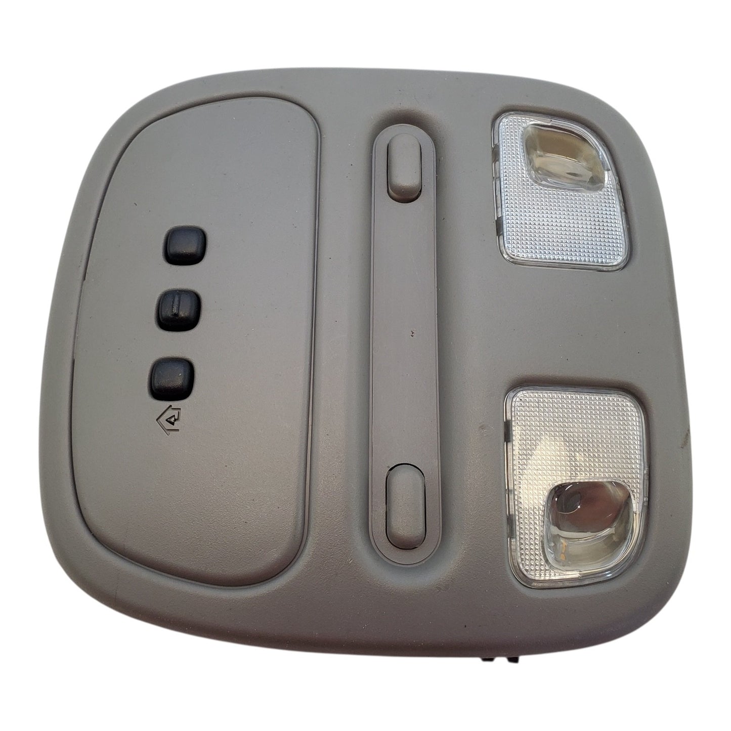 ☼2000-2005 BUICK LESABRE *GRAY* FRONT ROOF CONSOLE W/ GARAGE DOOR OPENER OEM