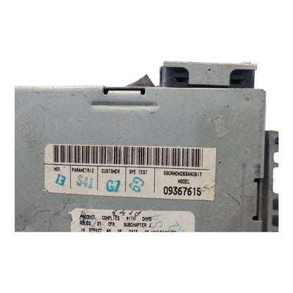 98 Chevrolet Astrovan Audio Equipment Radio 09367615