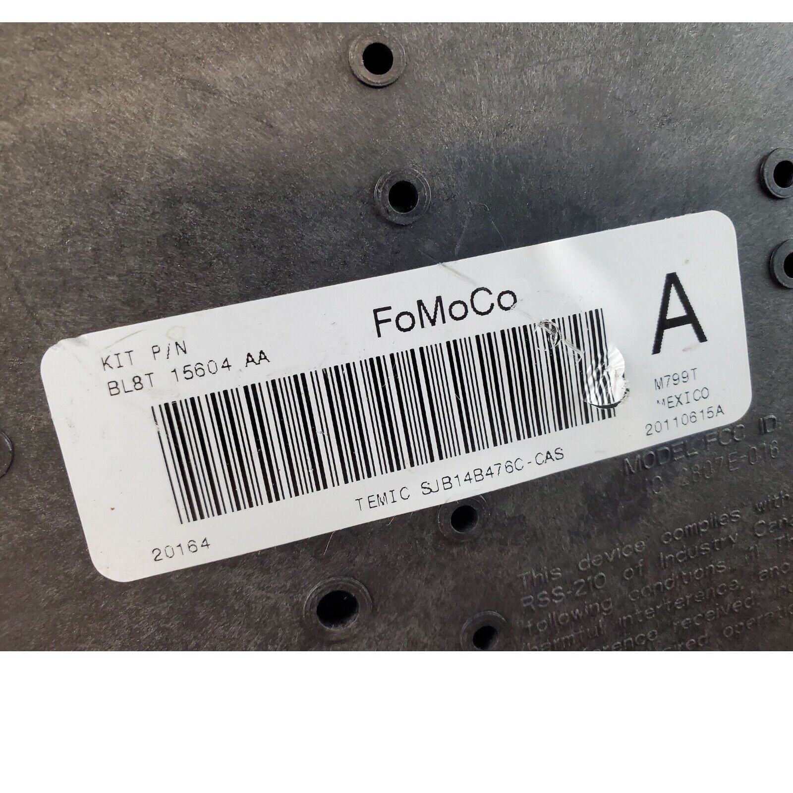 09-12 Ford Escape Interior Relay Fuse Box BL8T-15604-AA 2010 2011 09 12 C11