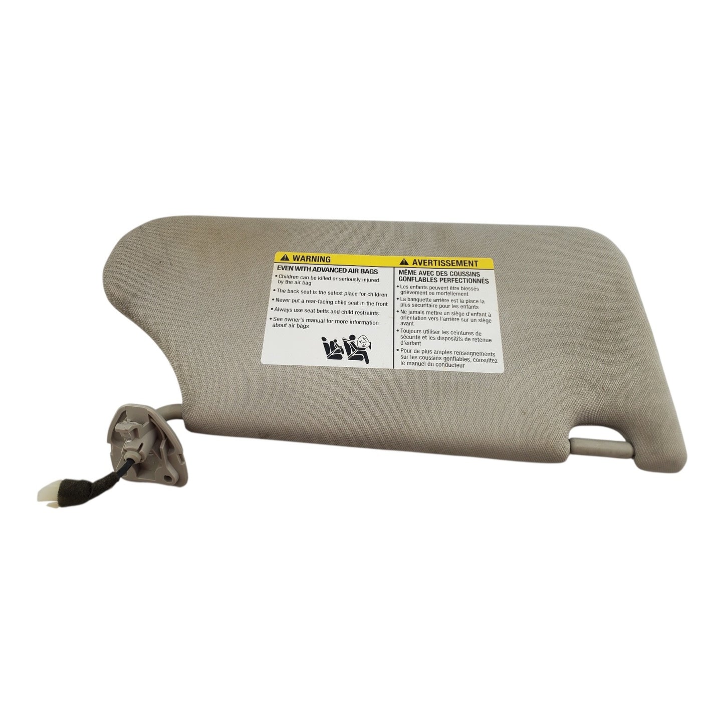 2013-2018  Nissan Altima Right Passenger Sun Visor Gray Illumination E02B43061