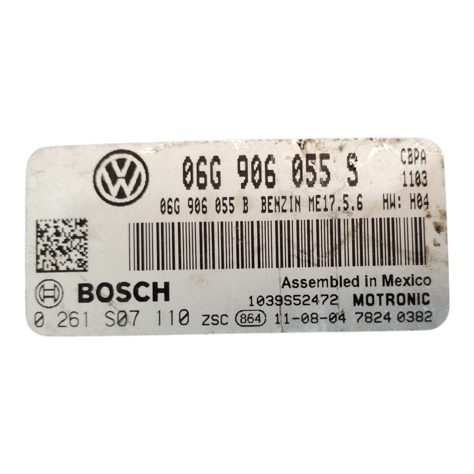 11-12 VW JETTA Engine ECM Control Module 2.0L Gasoline 06G 906 055 C 06G906055C