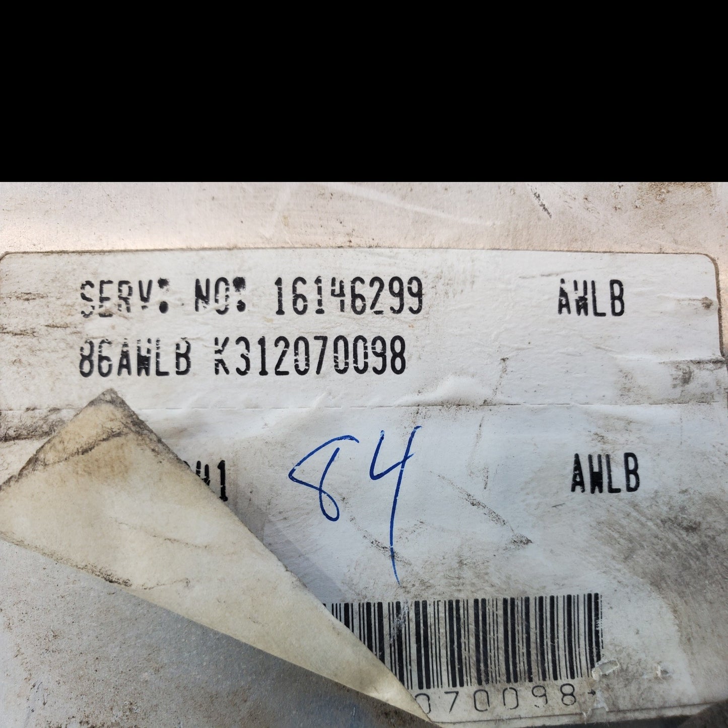 1992 GM Chevy C1500 ECU/ECM 16146299