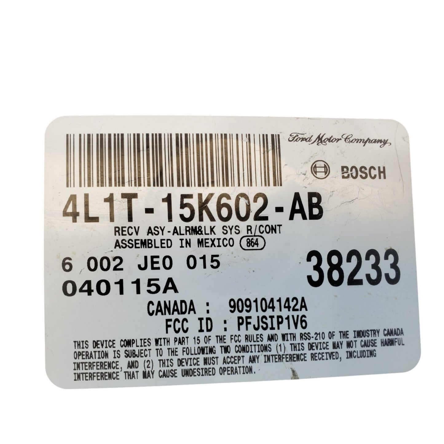 2004 FORD EXPEDITION Theft Locking Module 4L1T-15K602-AB OEM