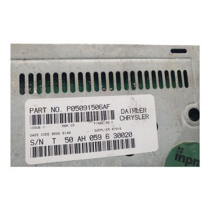 OEM 2002-2007 Dodge Caravan/Mopar Radio CD Player DaimlerChrysler P05091506AF