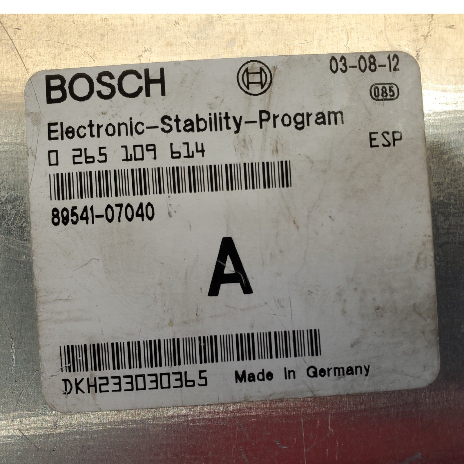2002 2003 2004 Toyota Avalon Stability Control Module 89541-07040 OEM