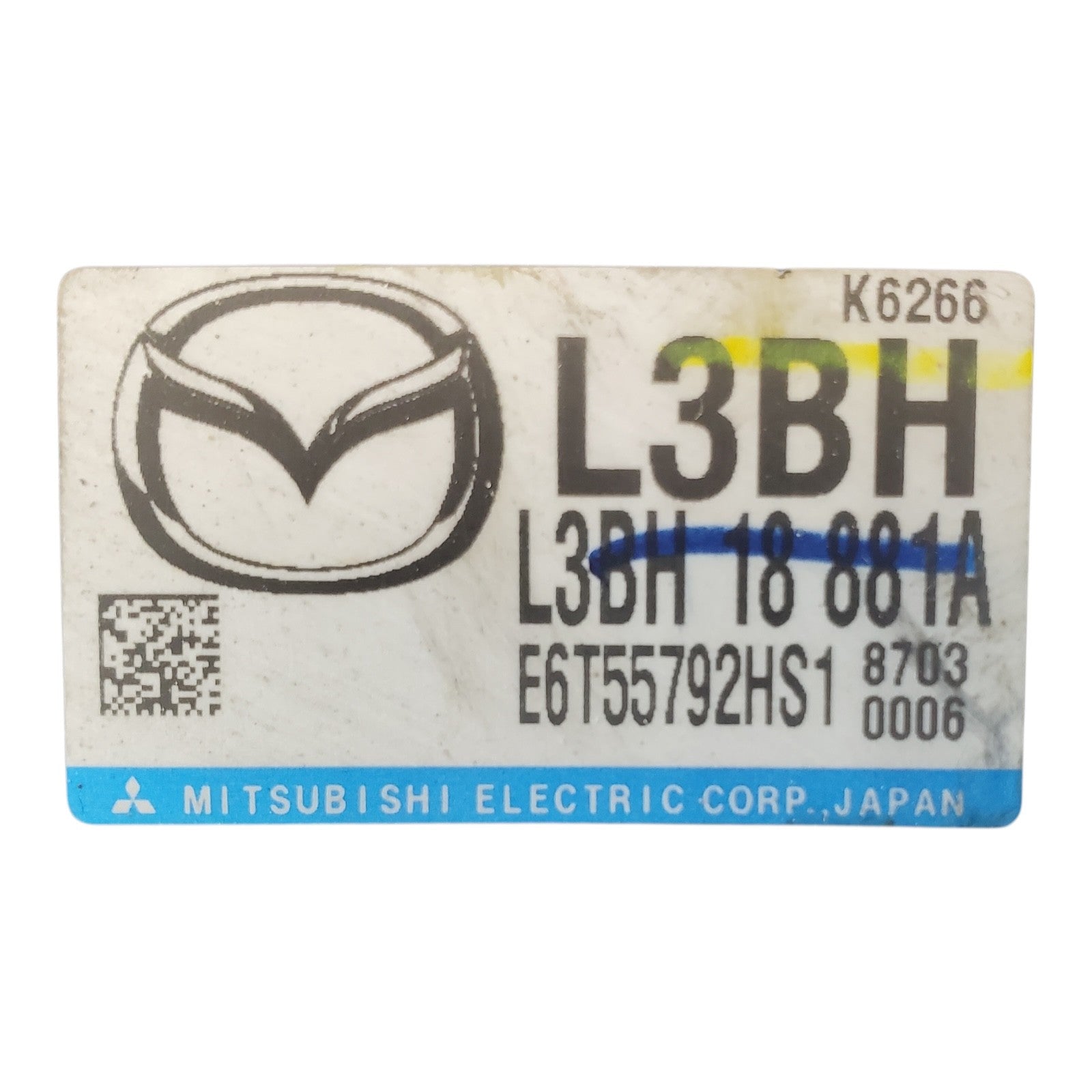 2009 MAZDA CX-7  L3BH 18 881A ENGINE CONTROL MODULE ECU ECM PCM   E6T55792HS1