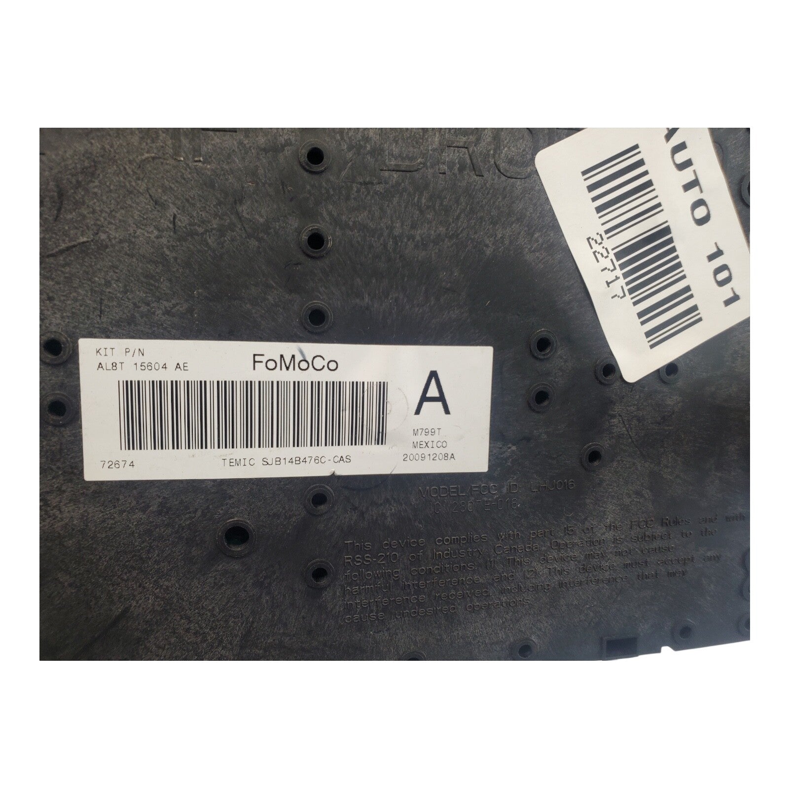 AL8T-15604-AE Ford 09-12 Escape Interior Relay Fuse Box  N40
