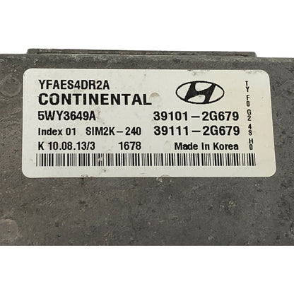 ✅ 11-14 Hyundai Sonata Engine Control Module ECM Computer 39101-2G679