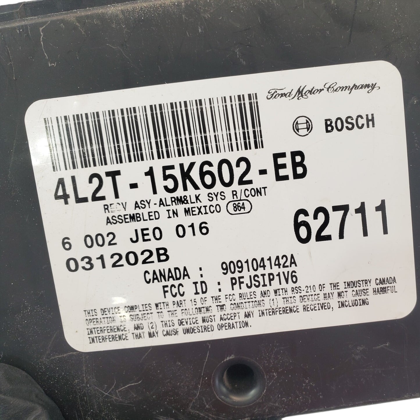 2002-2005 Mercury Mountaineer Remote Keyless Entry Control Module 4L2T15K602eb