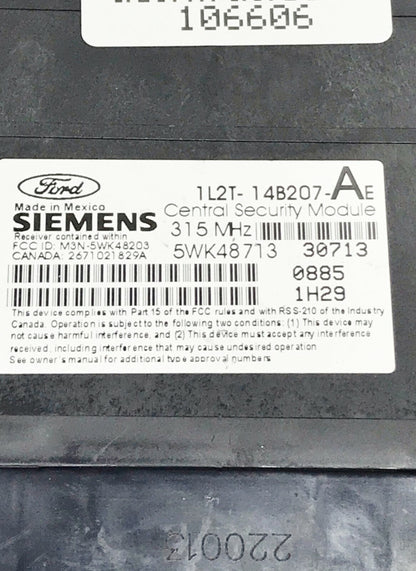 ✅ 02 FORD EXPLORER REMOTE KEYLESS ENTRY MODULE 1L2T-14B207-AE