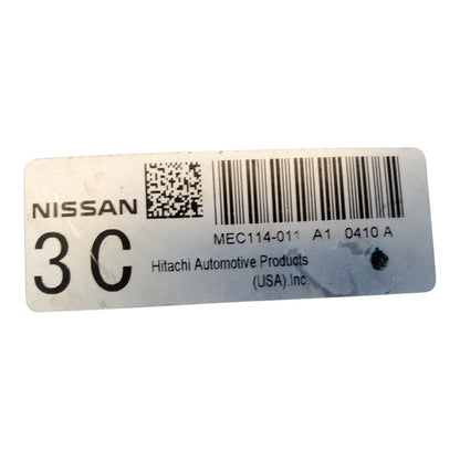 2010-2011 Nissan Altima Computer Brain Engine Control ECU ECM EBX MEC114-011 A1