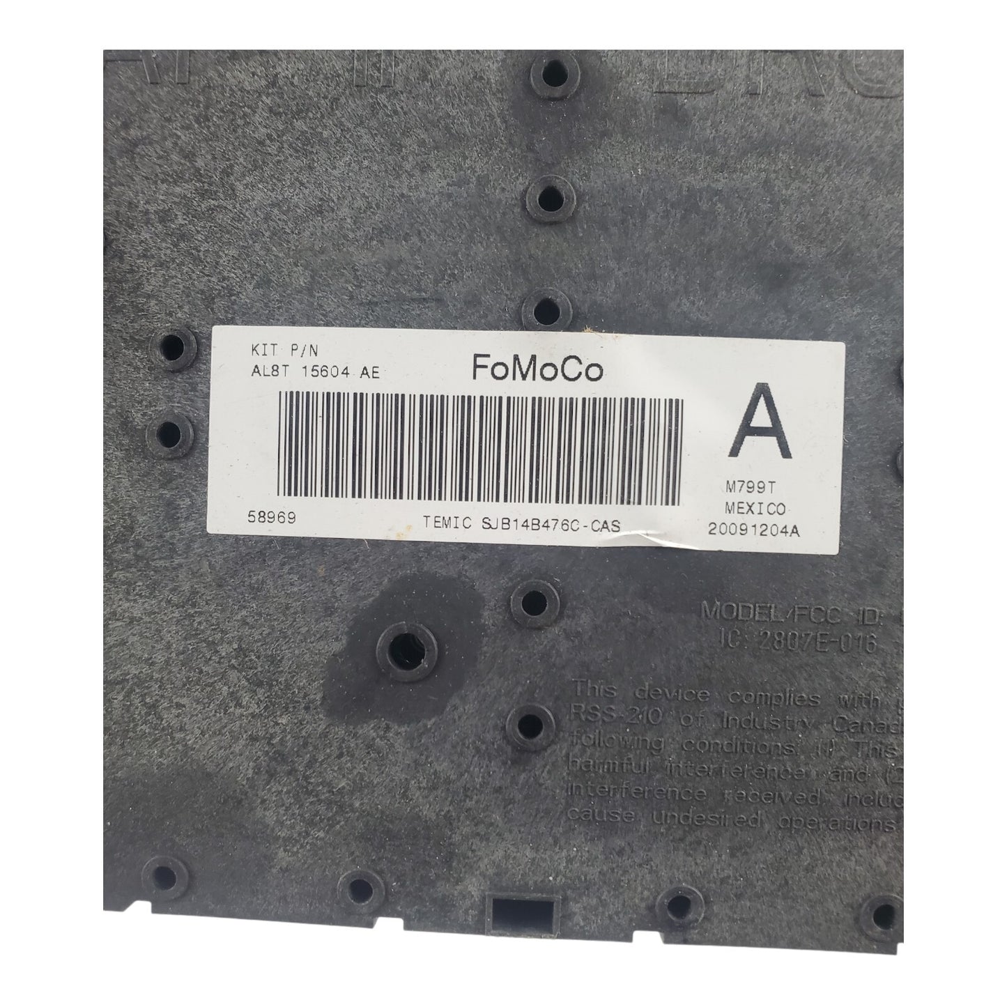 2009-2012 Ford Escape Interior Relay Fuse Box AL8T-15604-AE 2010 2011 09 12 I3