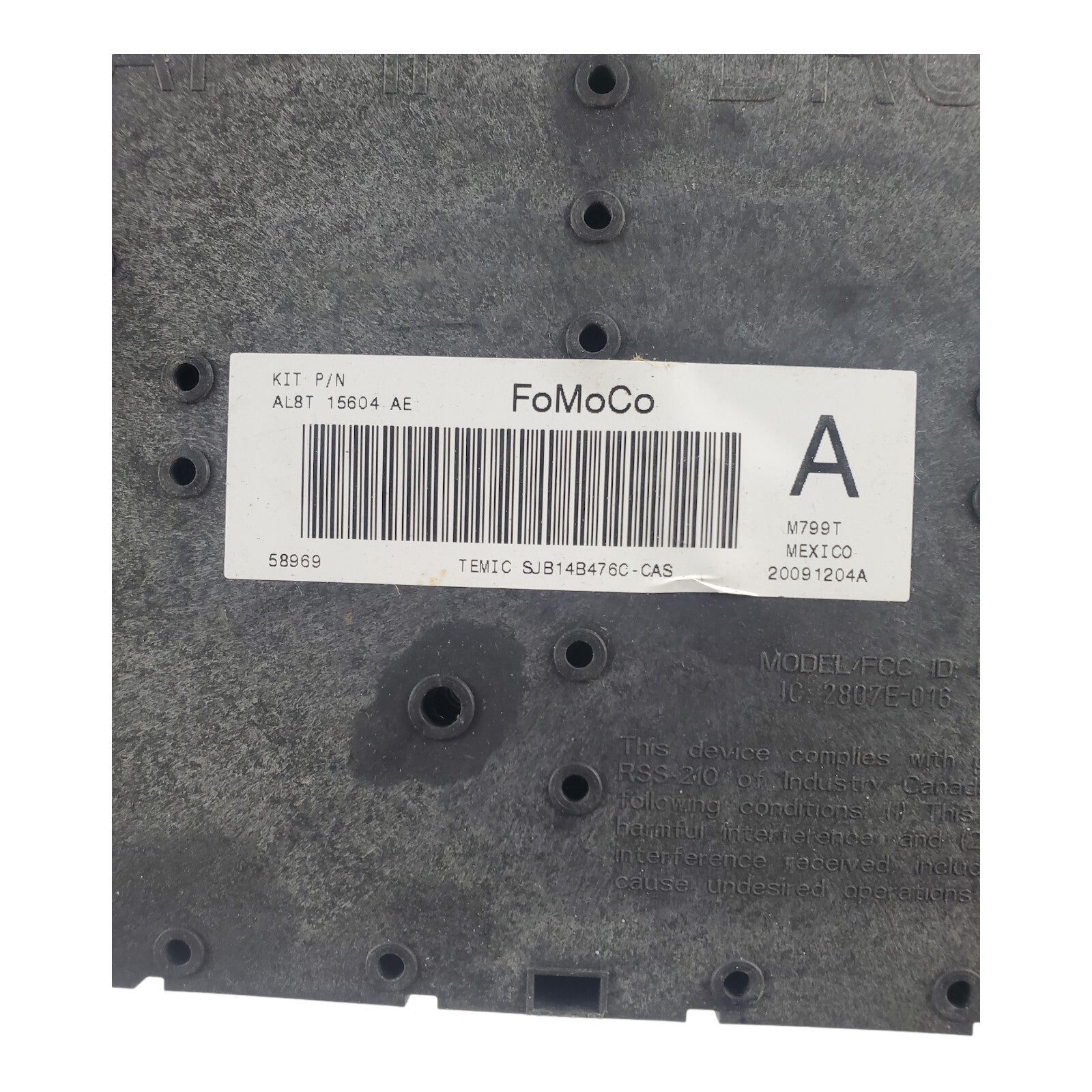 2009-2012 Ford Escape Interior Relay Fuse Box AL8T-15604-AE 2010 2011 09 12 I3